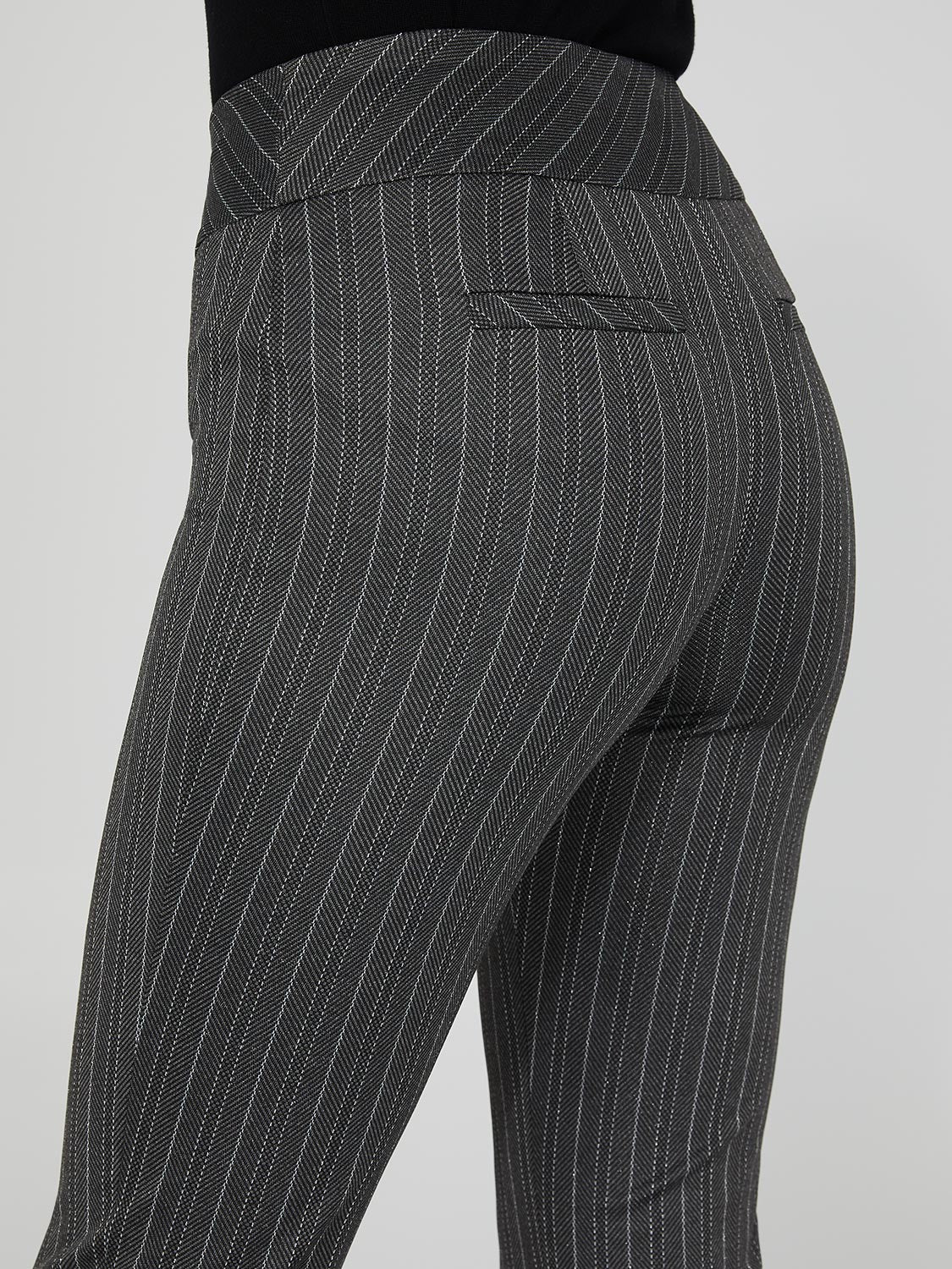 Striped Flare Leg Pants