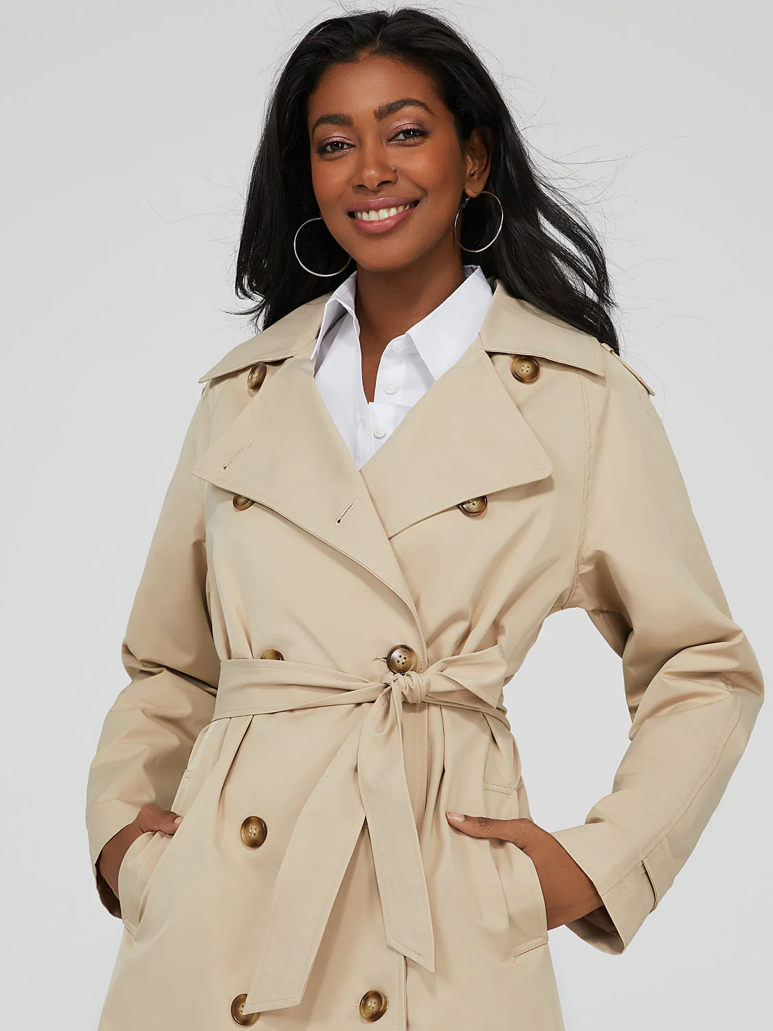 Relaxed Fit Trench Coat