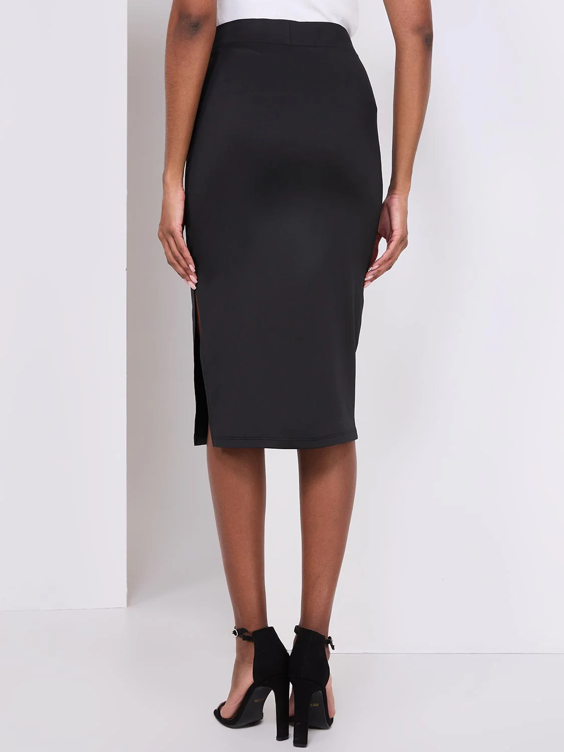 Pencil Skirt With Side Slit