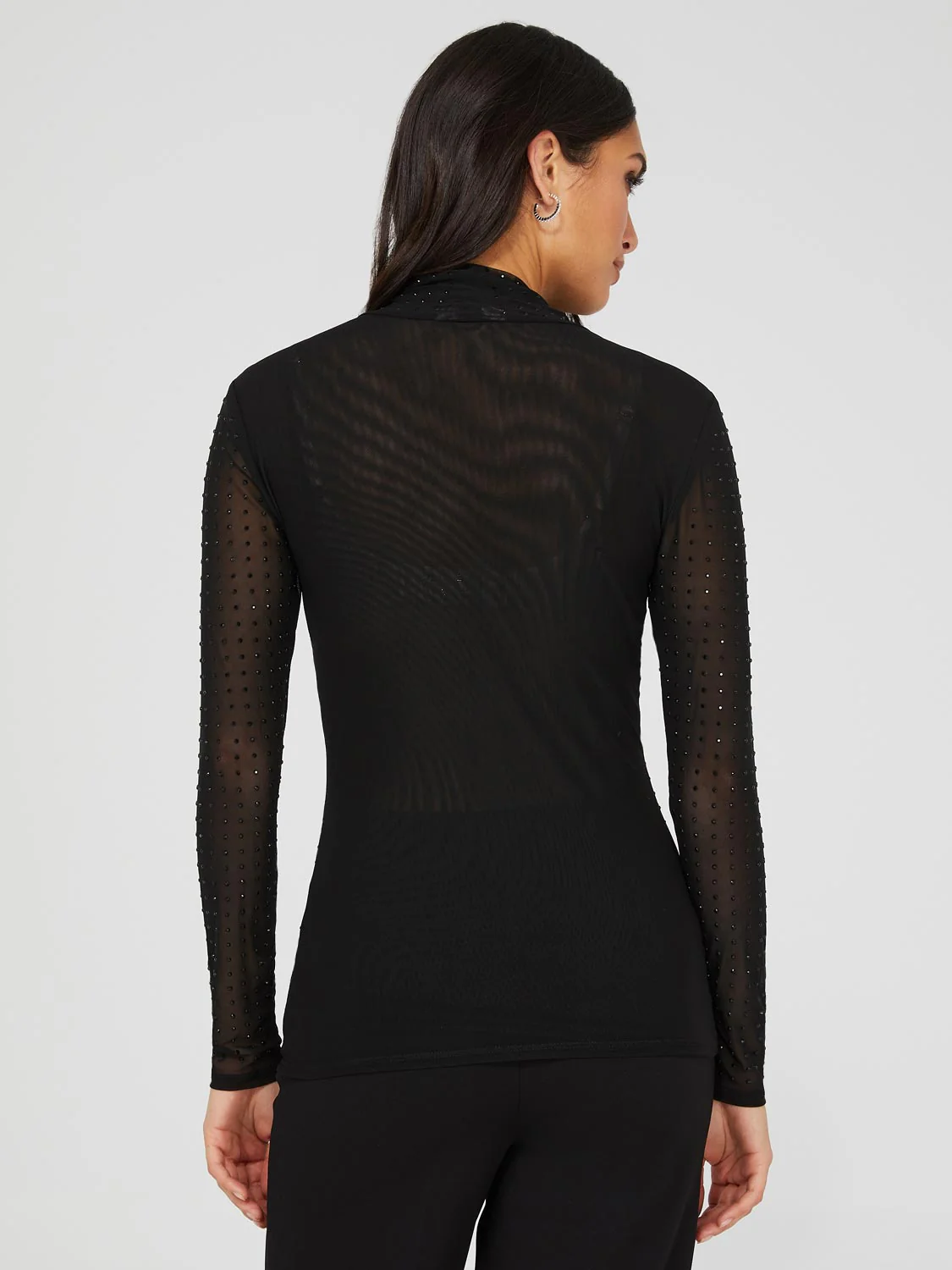 Long Sleeve Mock Neck Top