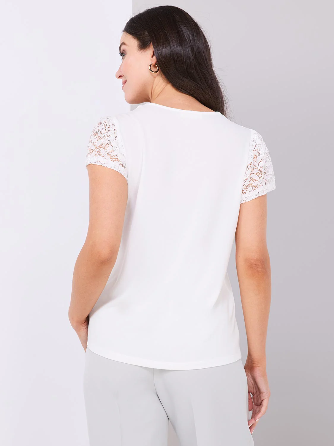 Lace Sweetheart Neckline Top
