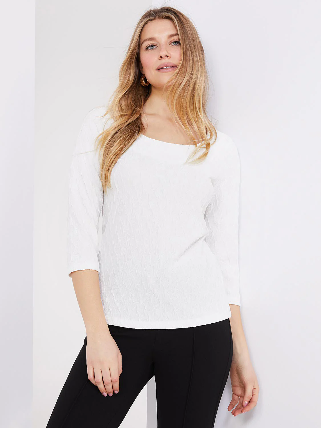 3/4 Sleeve Print Top