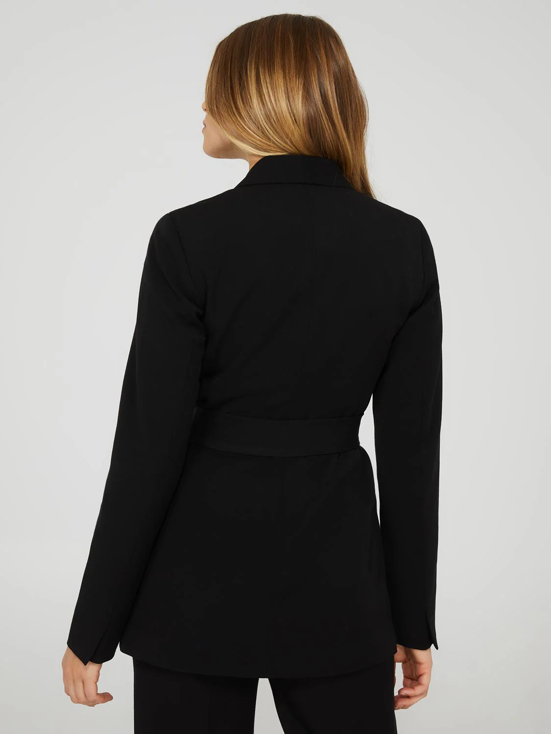 One Button Shawl Collar Blazer