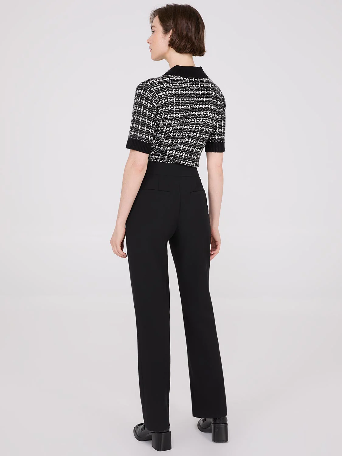 Mid-Rise Long Length Bootcut Pants
