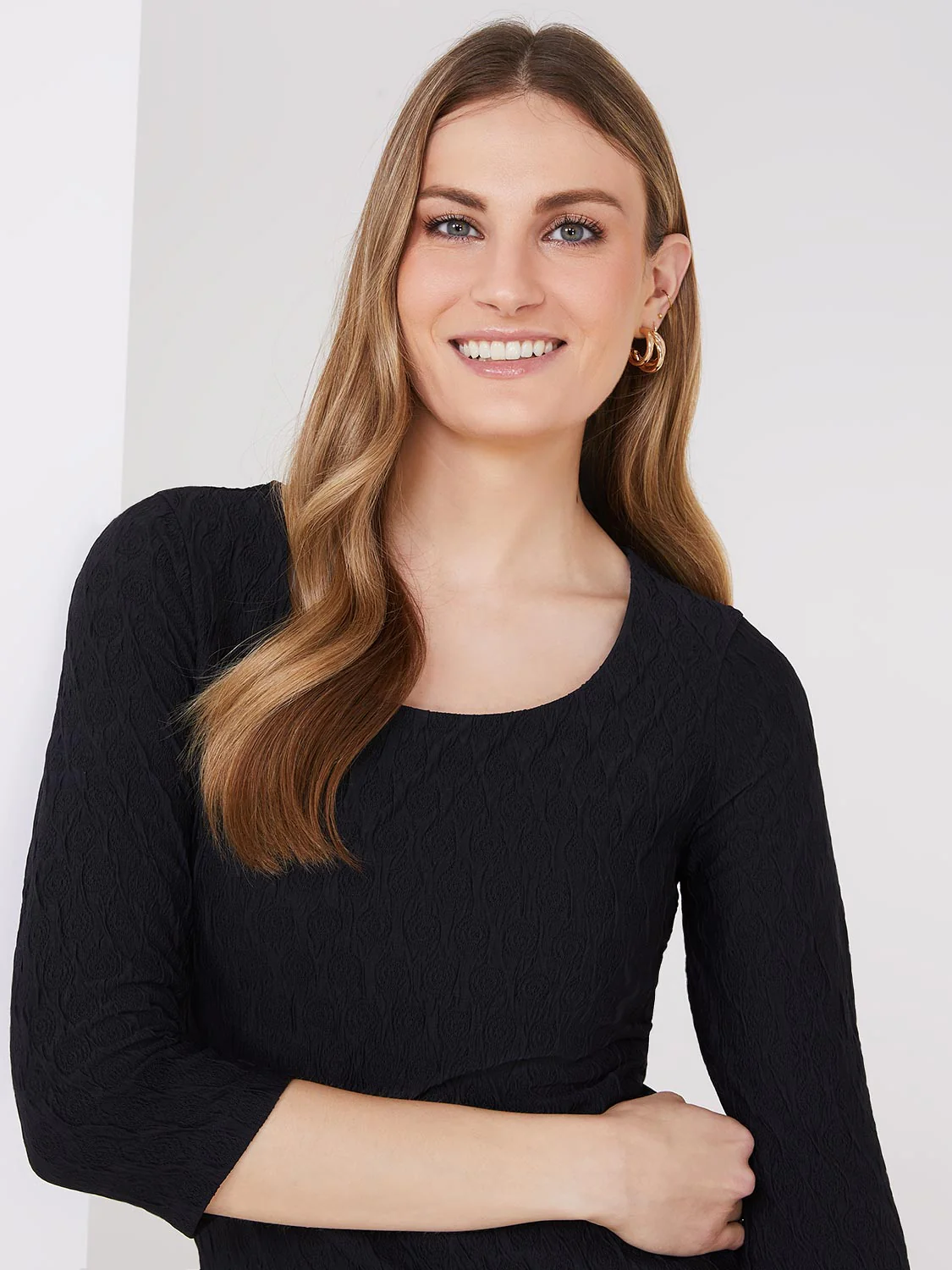 3/4 Sleeve Print Top