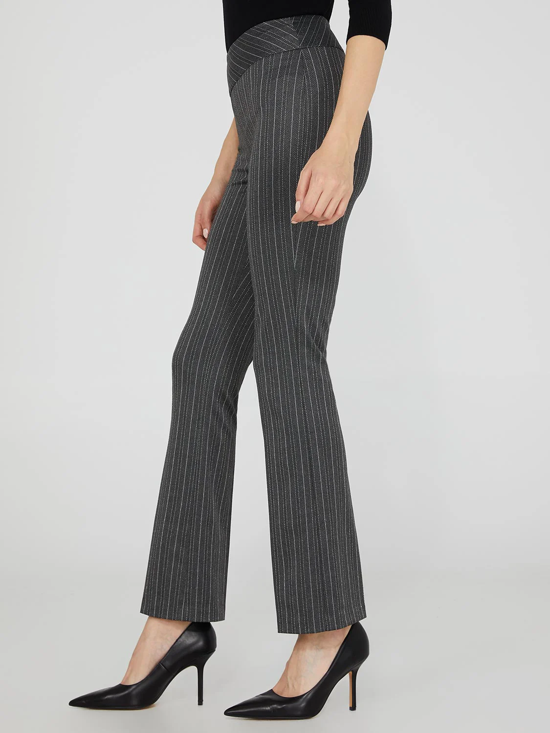 Striped Flare Leg Pants