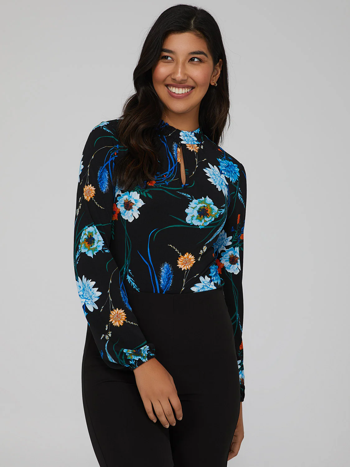 Front Bubble Sleeve Top