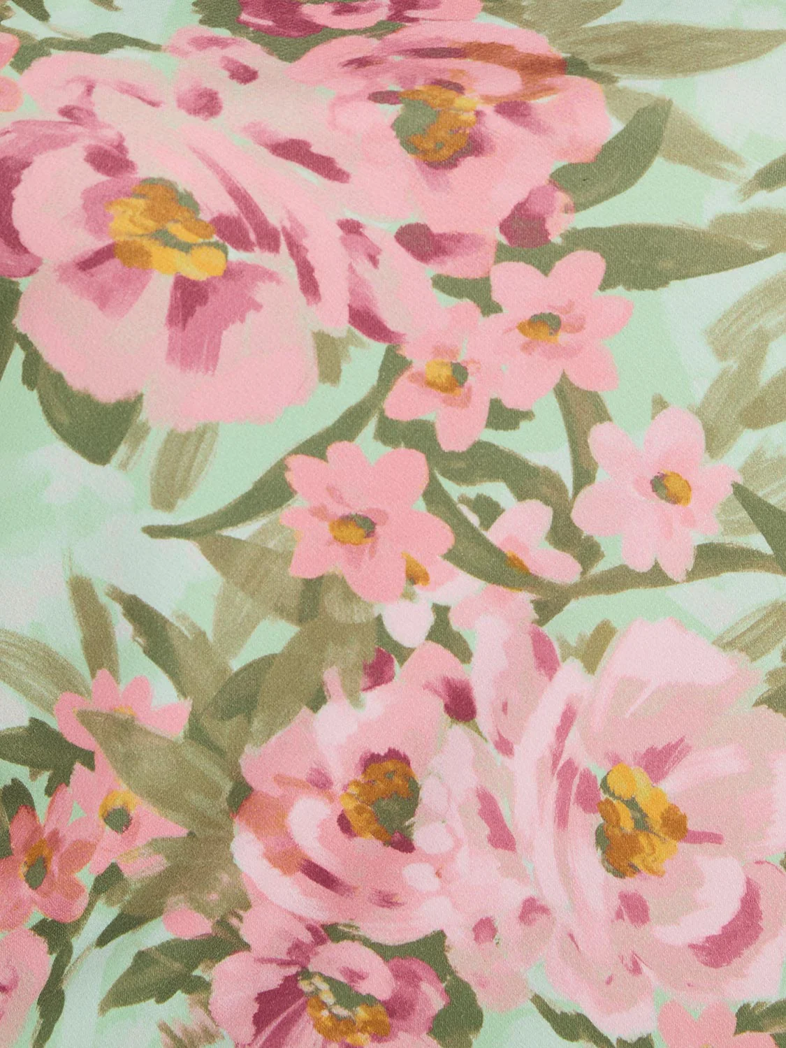 Sleeveless Floral Print Mock Neck Top