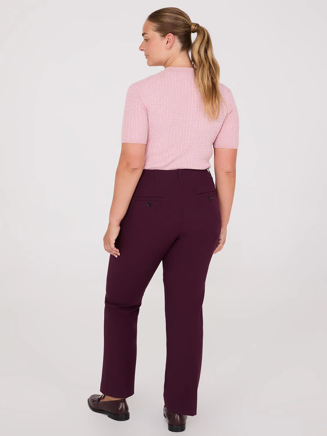 No Waistband Straight Leg Regular Length Pants