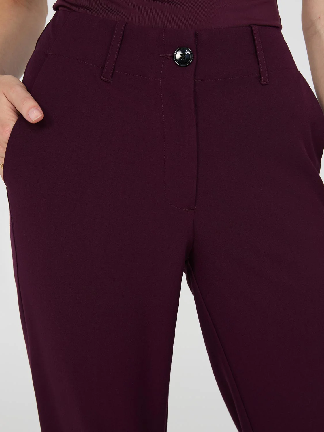 No Waistband Straight Leg Regular Length Pants