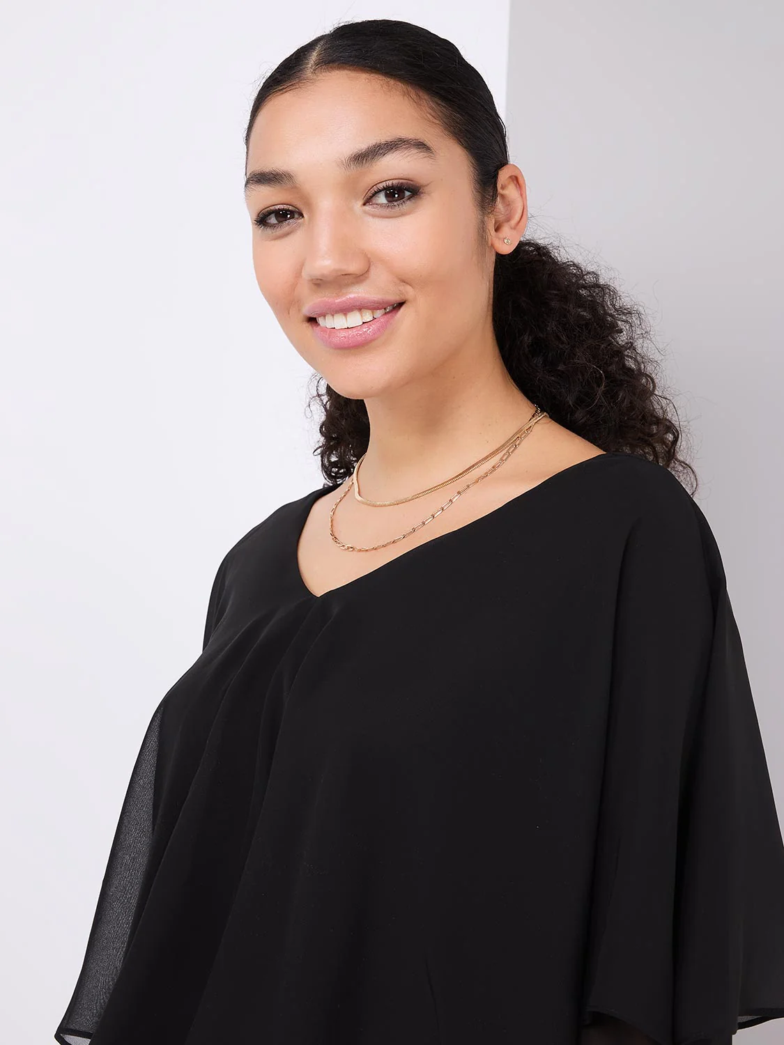 Layered Chiffon Blouse