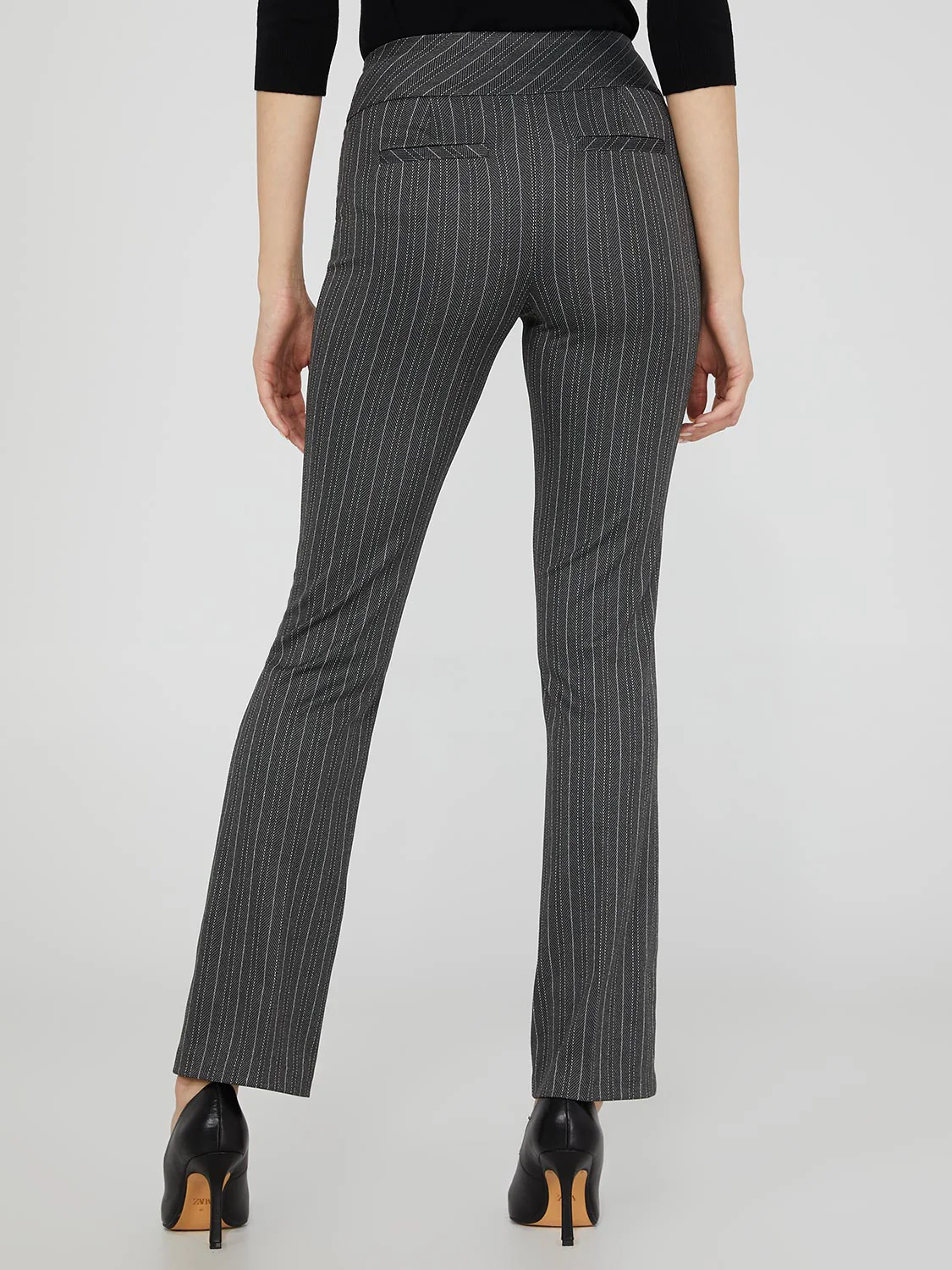 Striped Flare Leg Pants