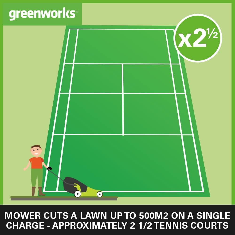 Greenworks G40LM41K2X Cordless Lawnmower for Lawns up to 500m² collection | LIDL