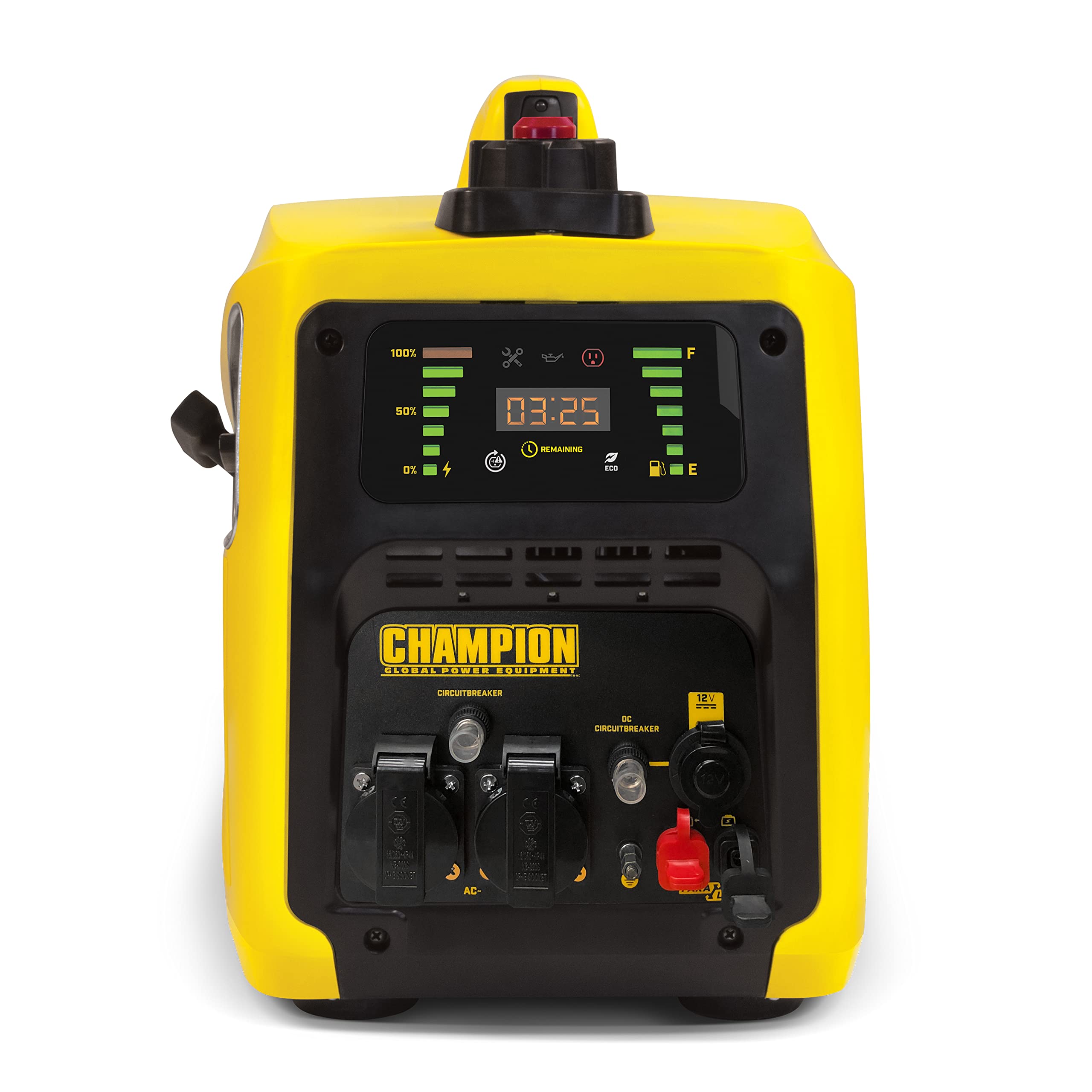 Champion Power Equipment 8200i-EU Petrol Power Converter (2000 Watt. Portable Inverter. Generator with LED Display. 80 cm?? Motor. Running Time up to 11 Hours. Extremely Quiet) collection | LIDL