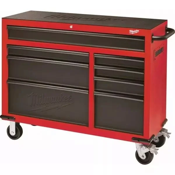 46 IN. 8-DRAWER ROLLER CABINET TOOL CHEST IN RED/BLACK TEXTURED collection | LIDL