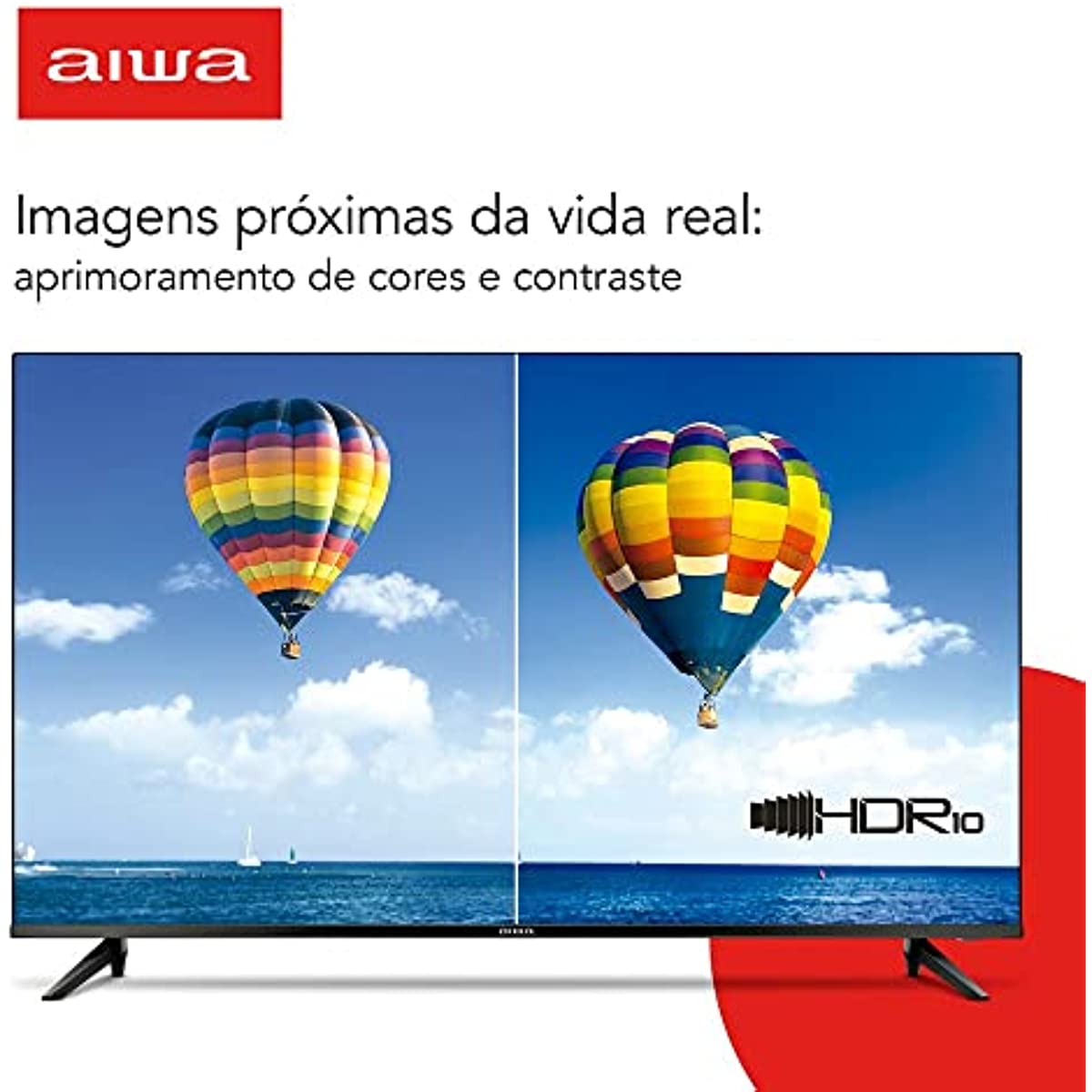 SmartTV Aiwa 50 4K. Borda Ultrafina. HDR10. Dolby Áudio - AWS-TV-50-BL-01 TV 50 SMART - BORDA INFINITA AWS-TV-50-BL-01 BIVOLT collection | LIDL