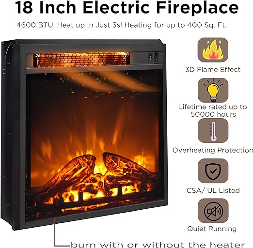 OKD Farmhouse Electric Fireplace TV Stand for 65+ Inch TV. Rustic Entertainment Center with 18 Fireplace. Sliding Barn Door. Storage shelves. Wood Media Console Cabinet for Living Room. Antique White collection | LIDL