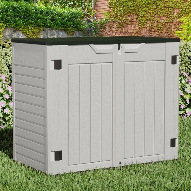 50-in L x 29-in 202- Gallons Gray Plastic Deck Box collection | LIDL