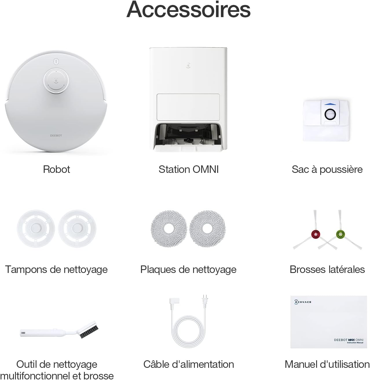 ECOVACS T20 OMNI | 6000Pa. 9mm Auto-Mop Lift. All-in-One. 55Deg Hot Water Washing. Auto-Empty. Auto-Clean collection | LIDL