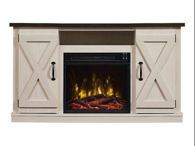 Killian Electric Fireplace Media Console in Two-Tone - 18MM6127-TPG035 collection | LIDL