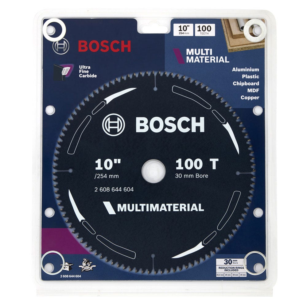 BOSCH 254mm 100T TCT Circular Saw Blade for Multi-Purpose Cutting – MULTIMATERIAL 2608644604 collection | LIDL