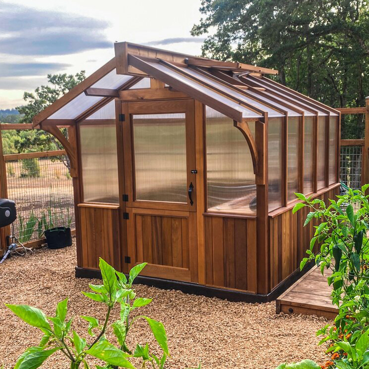 Western Red Cedar 8'x 12' Meridian Greenhouse collection | LIDL