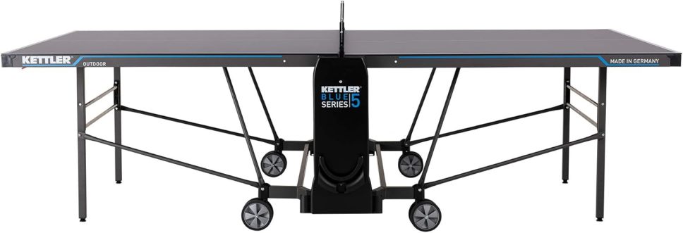 Kettler K5 Outdoor Professional Table Tennis Table, Tournament Quality, Robust, 5 mm Melamine Resin Plate with Scratch-Resistant Overlay Layer, Weatherproof, Collapsible, TÜV Tested, Made In Germany collection | LIDL