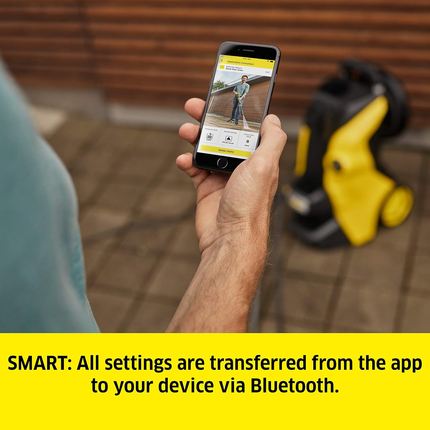 Kärcher K 5 Premium Smart Control Home high pressure washer: Innovative Bluetooth app linking - the solution for a wide range of cleaning tasks - incl. hose reel and Home-Kit collection | LIDL