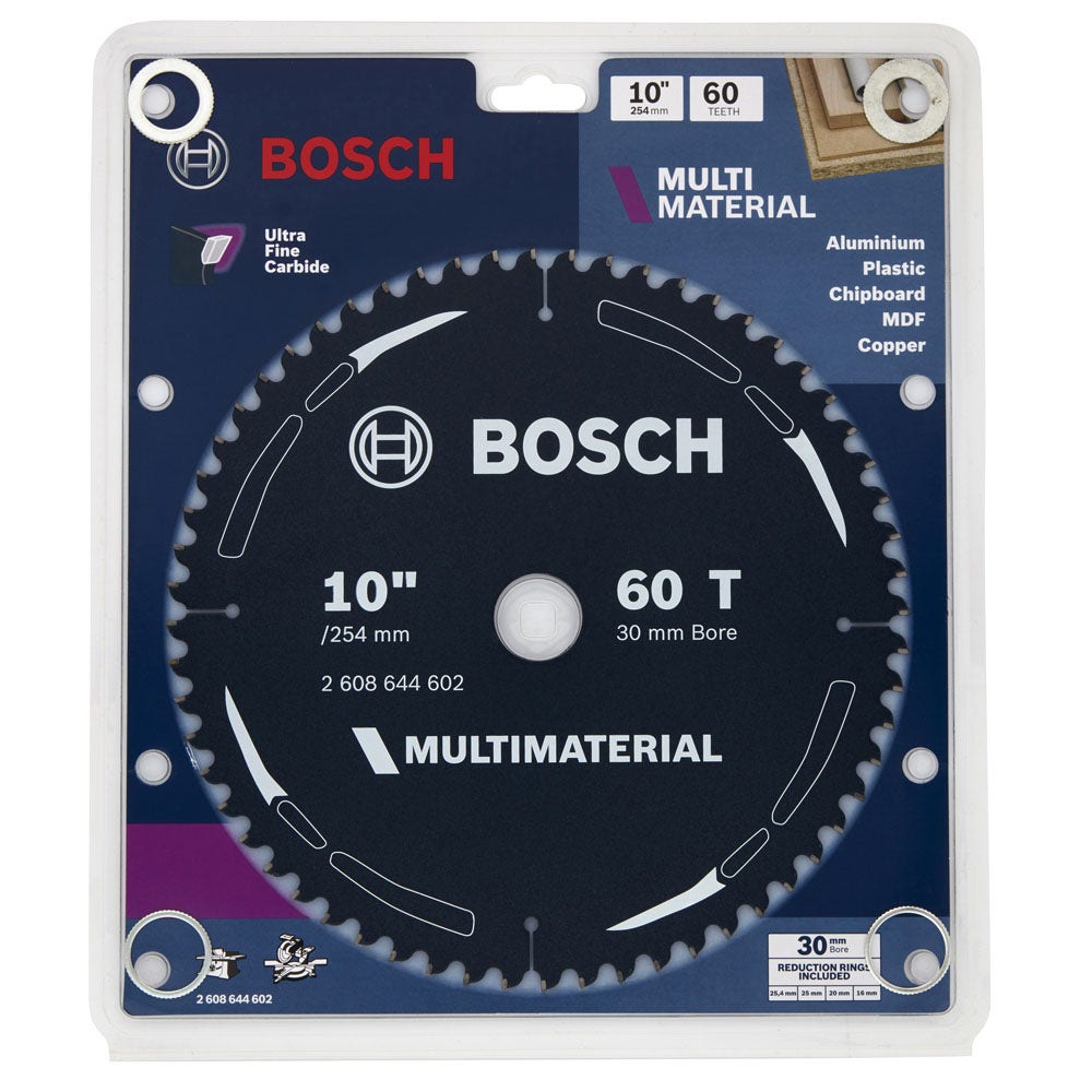BOSCH 254mm 60T TCT Circular Saw Blade for Multi-Purpose Cutting - MULTIMATERIAL collection | LIDL