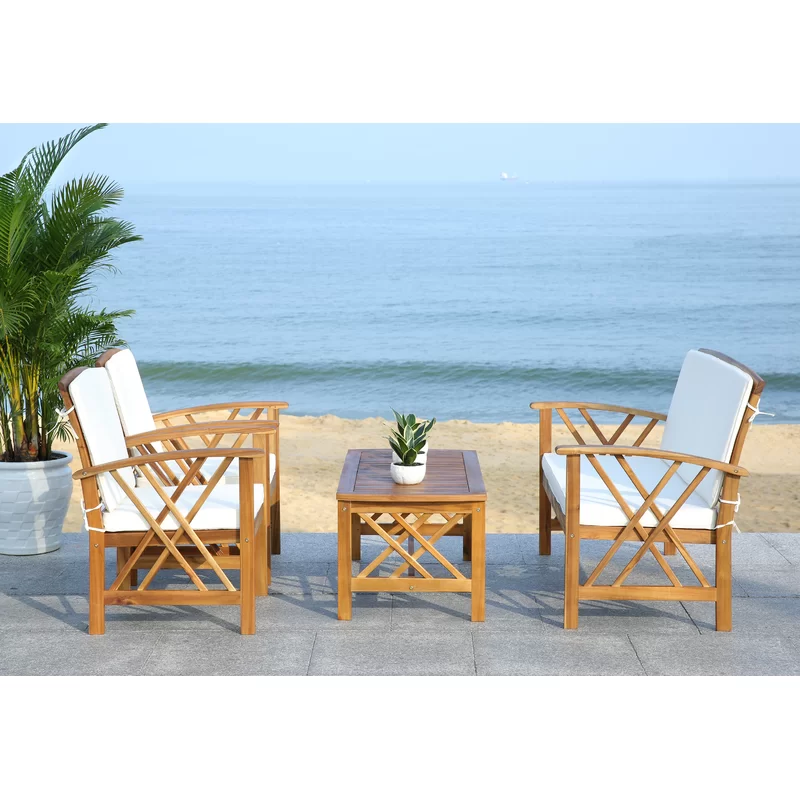 Aana Wicker 4 - Person Garden Lounge Set with Cushions collection | LIDL