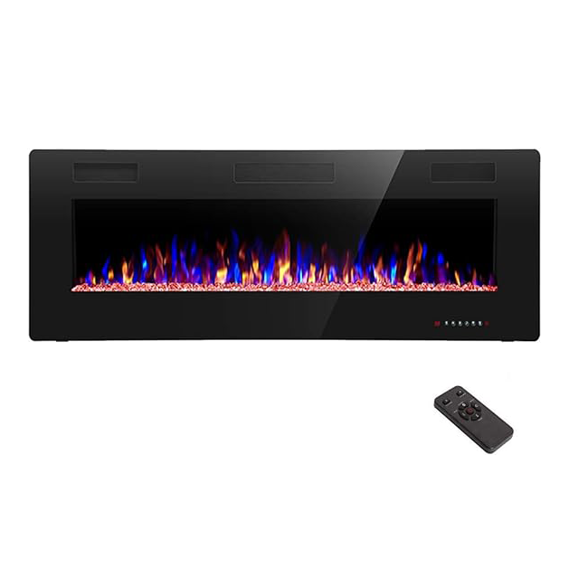 R.W.FLAME Electric Fireplace 50 inch Recessed and Wall Mounted.The Thinnest FireplaceLow Noise. Fit for 2 x 4 6 Stud. Remote Control with Timer.Touch Screen.Adjustable Flame Colors Speed collection | LIDL
