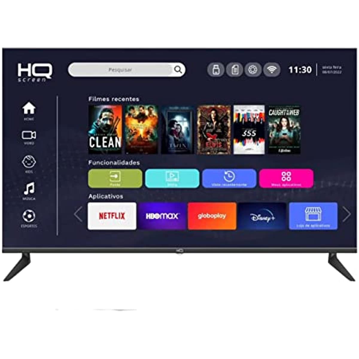 Smart TV LED 50 4K HQ Conversor Digital Externo 3 HDMI 2 USB WI-FI Android 11 Design Slim collection | LIDL
