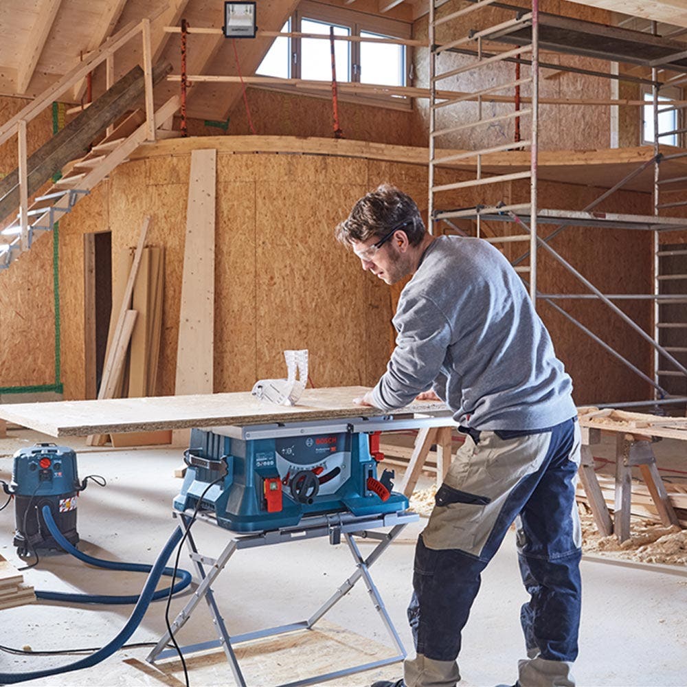 BOSCH 1600W 216mm Table Saw w. Stand GTS 635-216 0601B42041 collection | LIDL