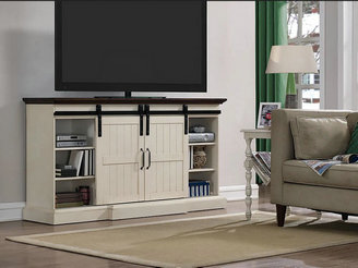Hogan Electric Fireplace TV Stand in Weathered White - 26MM90273-W476 collection | LIDL