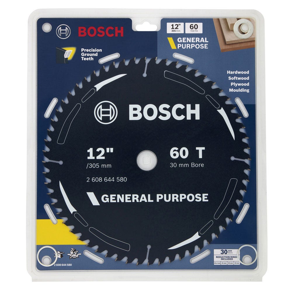 BOSCH 305mm 60T TCT Circular Saw Blade for Wood Cutting - GENERAL PURPOSE collection | LIDL