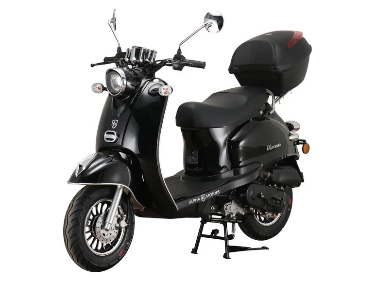 Moped scooter Venus 50 cc EURO 5 black incl. top case collection | LIDL
