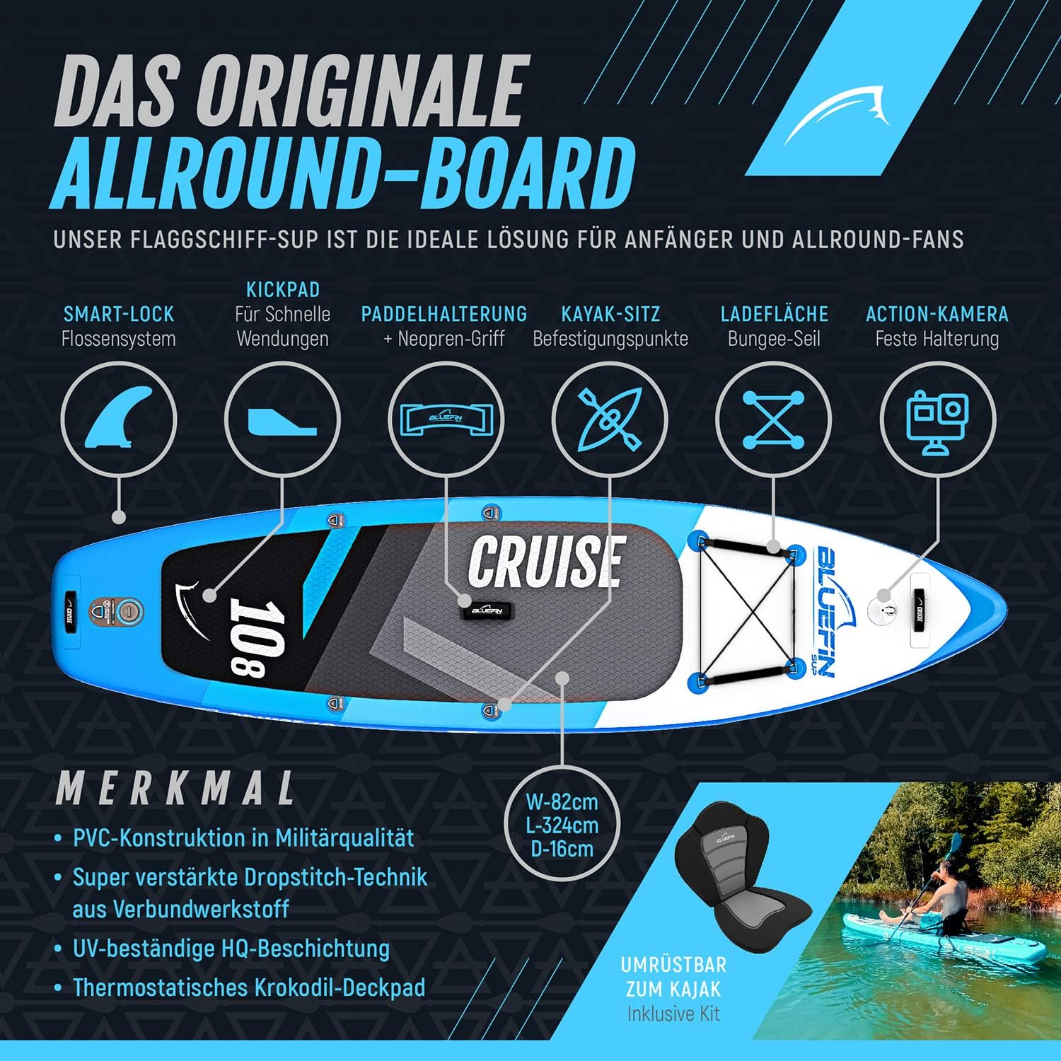 Bluefin Cruise SUP Board Set collection | LIDL