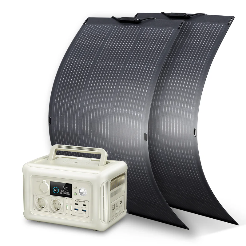 ALLPOWERS Solar Generator Kit 600W (R600 + SF100 100W Flexible Solar Panel) collection | LIDL