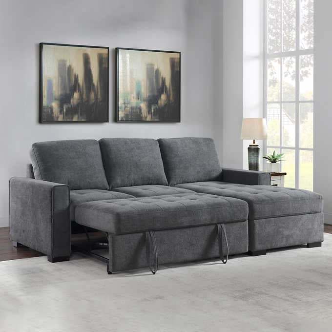 Kendale Sleeper Sofa with Storage Chaise collection | LIDL