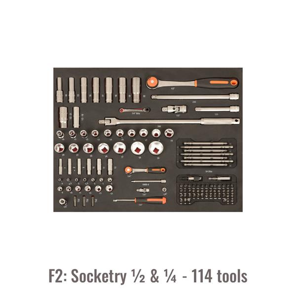 BAHCO 1470K6BKFFSDR 26 Heavy Duty Trolley with Tools.198 Piece Kit collection | LIDL