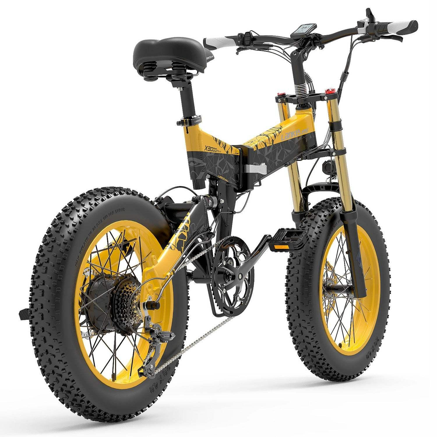 Lankeleisi X3000 Plus 1000W 20 Fatbike Dual Crown Fork Faltbares E-Mountainbike 17.5Ah collection | LIDL