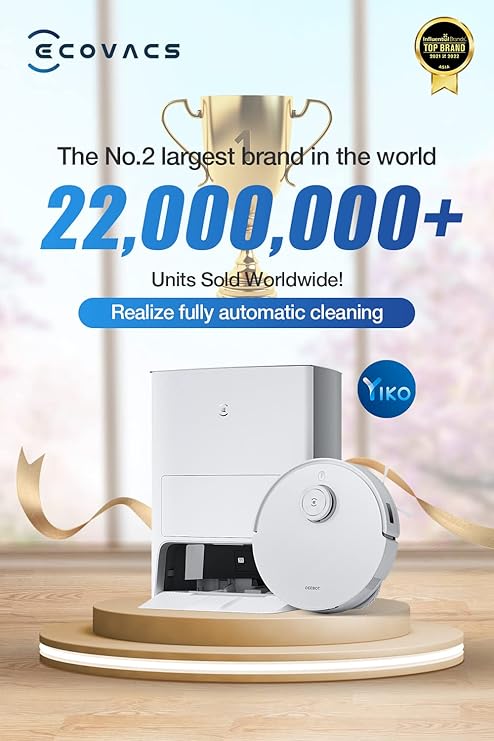 ECOVACS DEEBOT T10 OMNI Robot Vacuum and Mop Combo. Auto Self-Emptying. Auto Mop Cleaning. Hot Air Drying. 5000Pa Suction. OZMO TURBO Deep Mopping with Precision Mapping and Obstacle Avoidance collection | LIDL