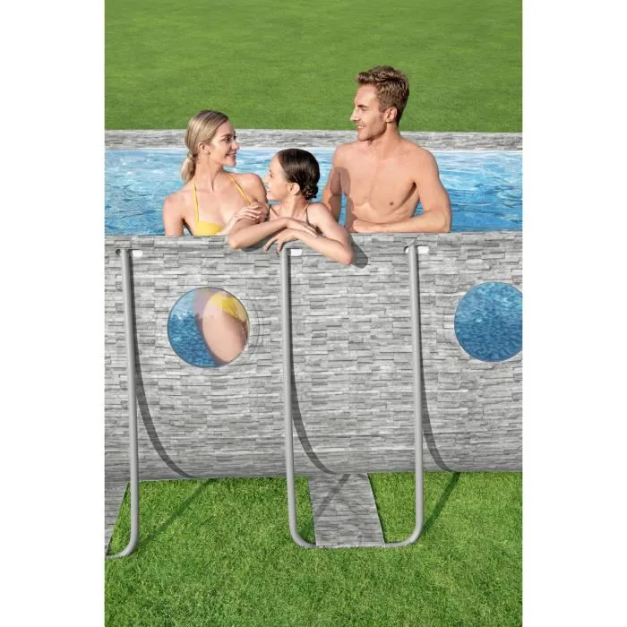 Above Ground Pool Kit - BESTWAY - Power Steel - 549 x 274 x 122 cm - Oval (With filtration pump. ladder. cover) collection | LIDL