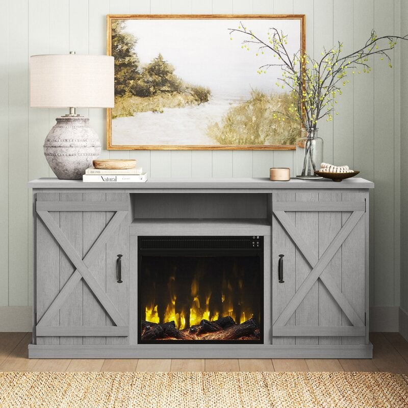 TV Stand for TVs up to 70 with Fireplace Included collection | LIDL