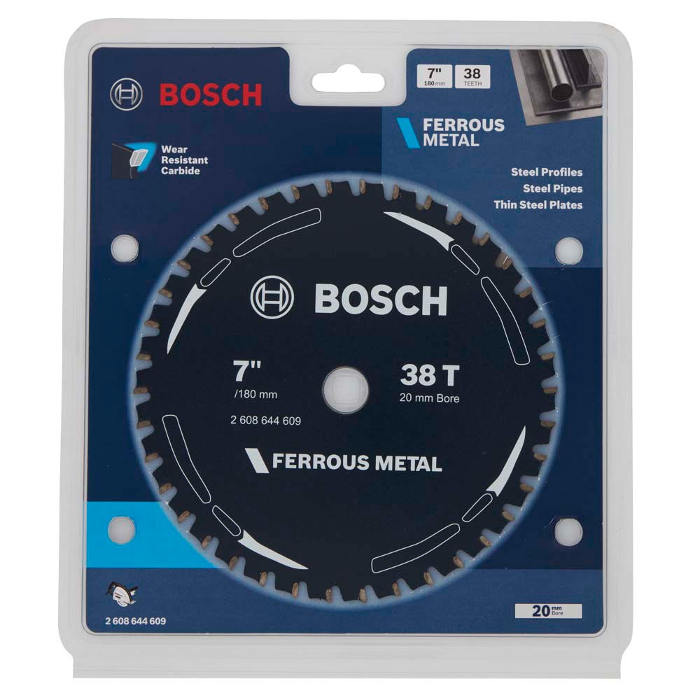 BOSCH 180mm 38T TCT Circular Saw Blade for Ferrous Metal Cutting - FERROUS METAL collection | LIDL