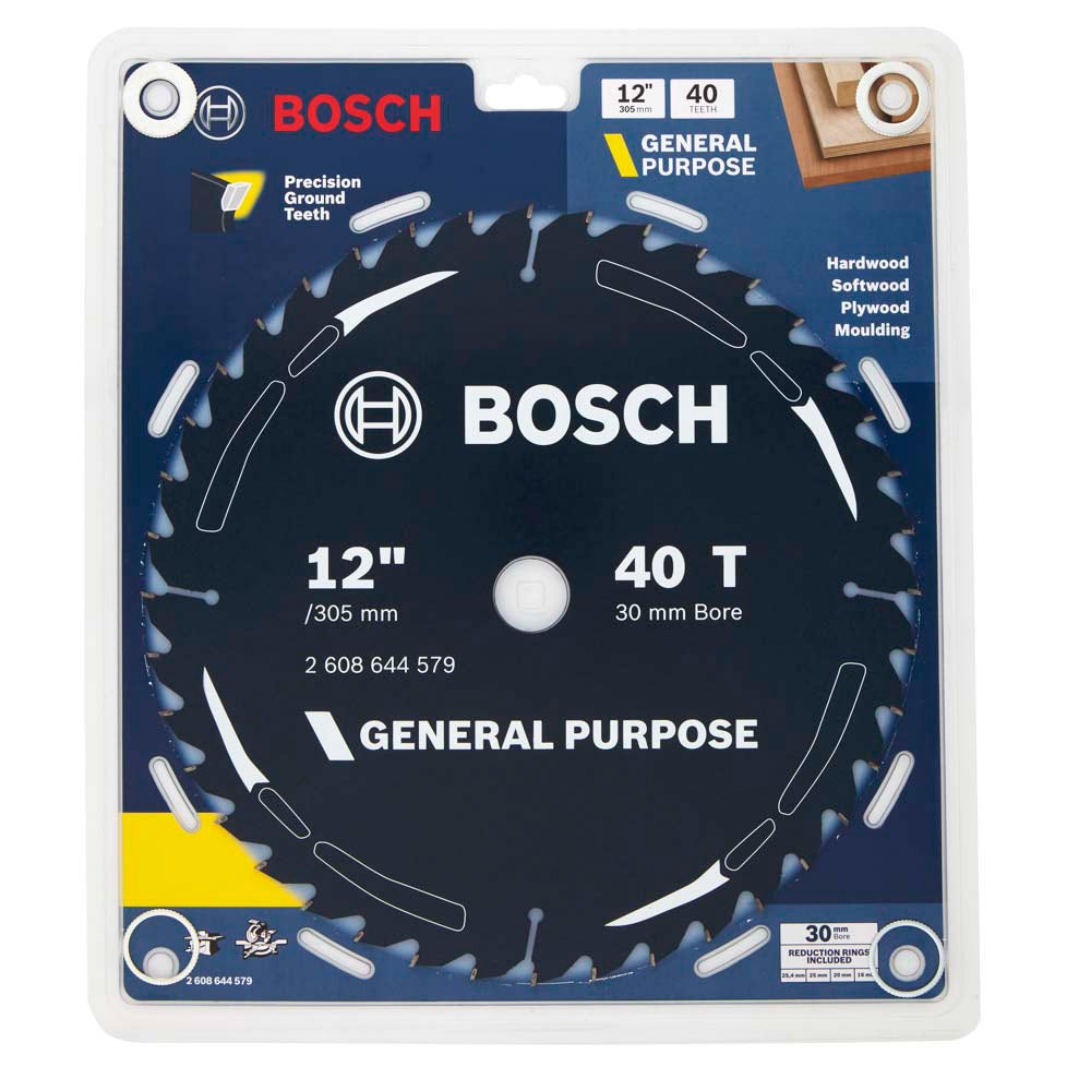 BOSCH 305mm 40T TCT Circular Saw Blade for Wood Cutting - GENERAL PURPOSE collection | LIDL