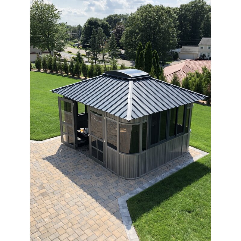 Colorado 13.5 Ft. W x 11.5 Ft. D Aluminum Patio Gazebo Gazebo collection | LIDL