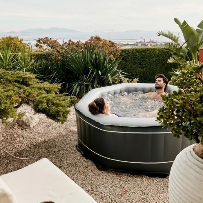 Spa Gonflable Silver 5 à 6 places Octogonal Netspa collection | LIDL