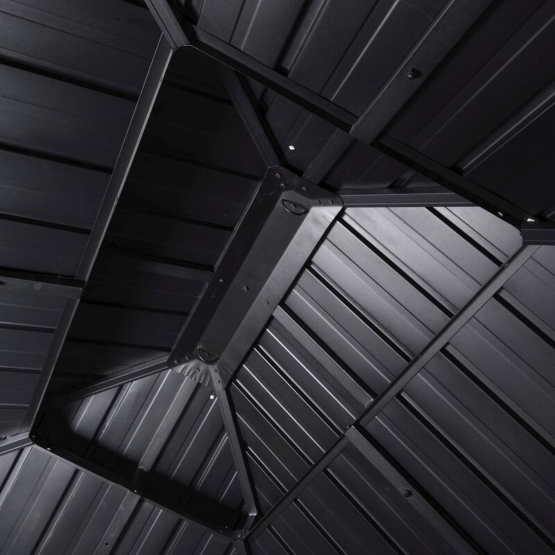 Double Tier 14 Ft. W x 12 Ft. D Metal Patio Gazebo collection | LIDL