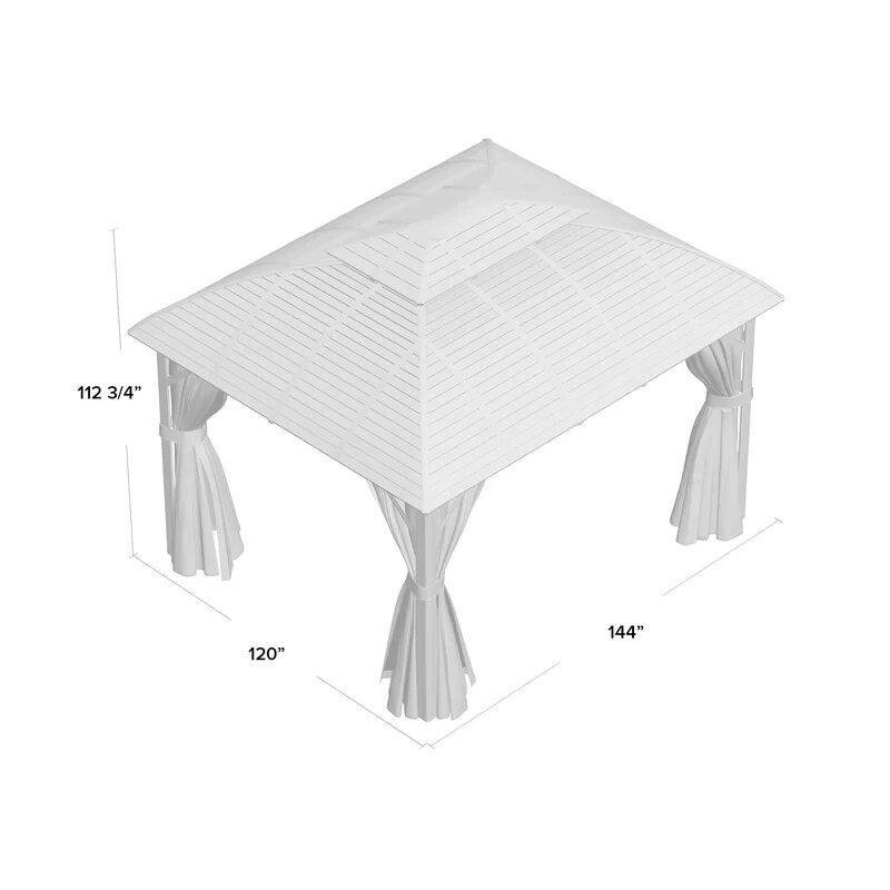 Barreras 12 Ft. W x 10 Ft. D Aluminum Patio Gazebo collection | LIDL